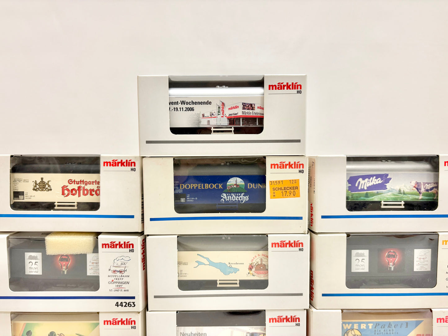 Märklin 10x Güterwagen/ Werbewagen Konvolut AC H0