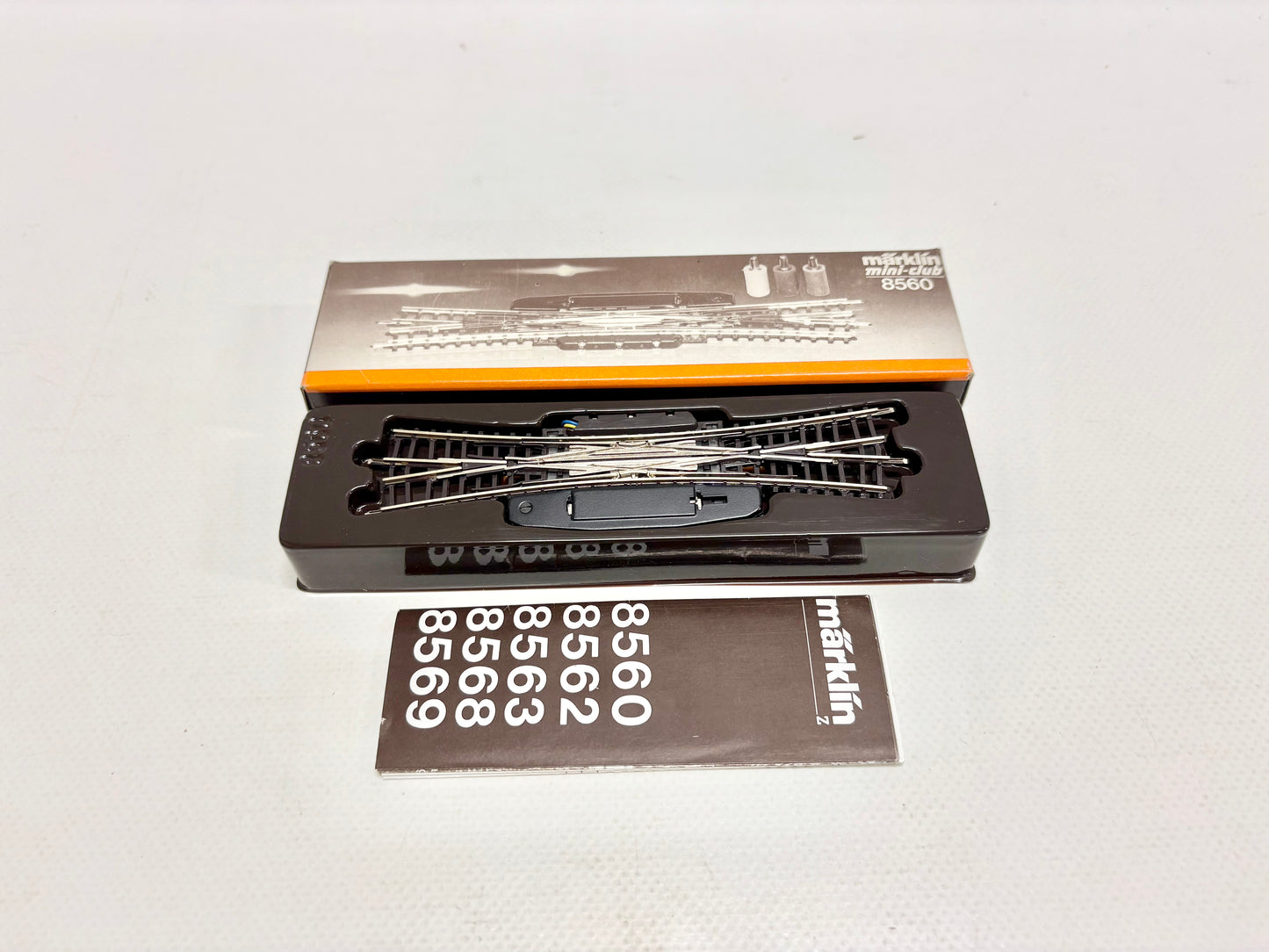 Märklin 8560 Tracks Electromagnetic Crossing Turnout Z