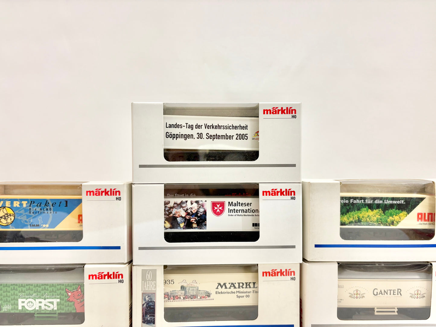 Märklin 10x Güterwagen/ Werbewagen Konvolut AC H0