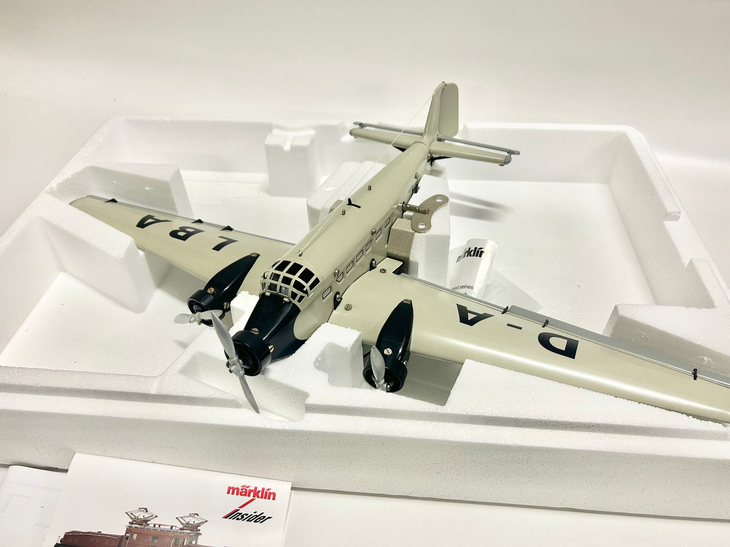 Märklin 1980 Junkers Ju 52 Blechspielzeug Flugzeug mit Uhrwerk
