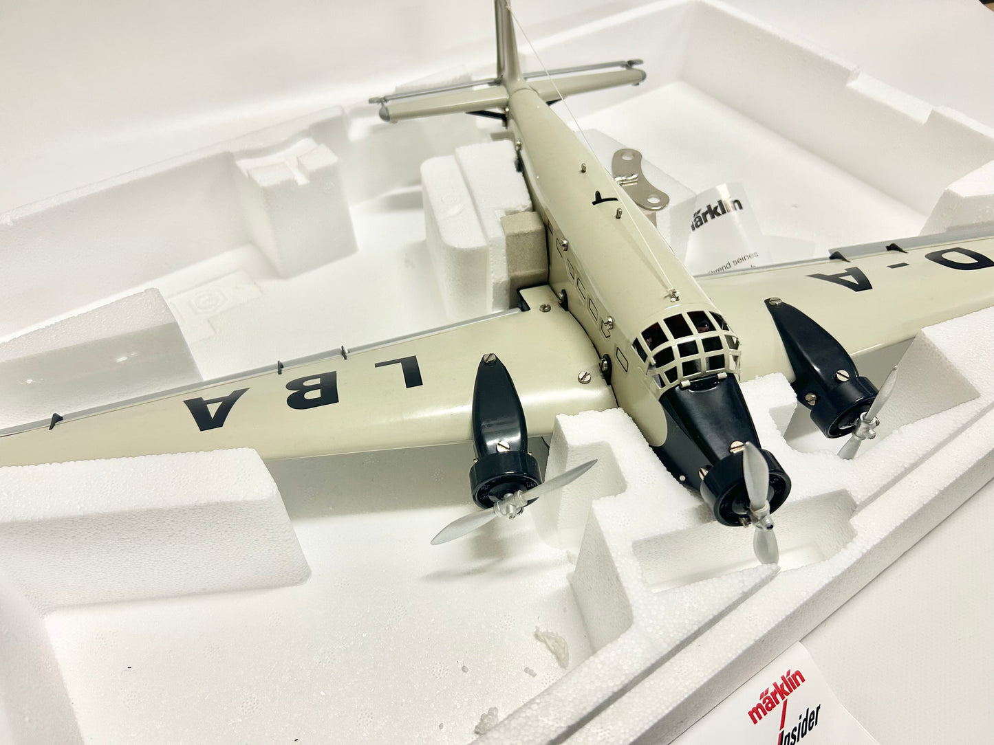 Märklin 1980 Junkers Ju 52 Blechspielzeug Flugzeug mit Uhrwerk