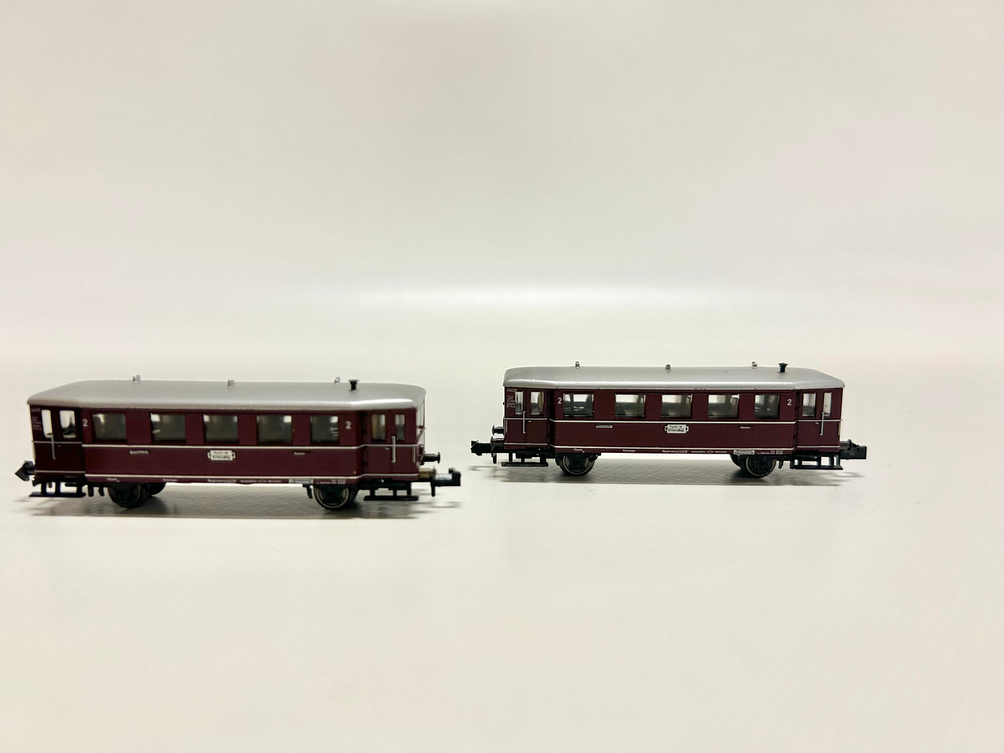Minitrix 2090 & 2092 Dieseltriebwagen mit Beiwagen VT 75 DB Spur N