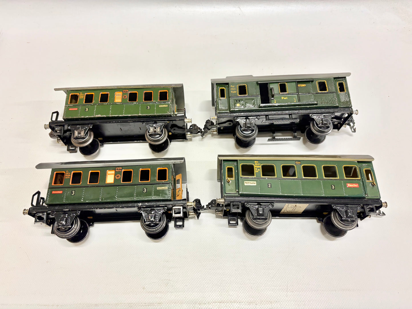 Märklin 17310 17280 17270 Donnerbüchsen Personenwagen Spur 0