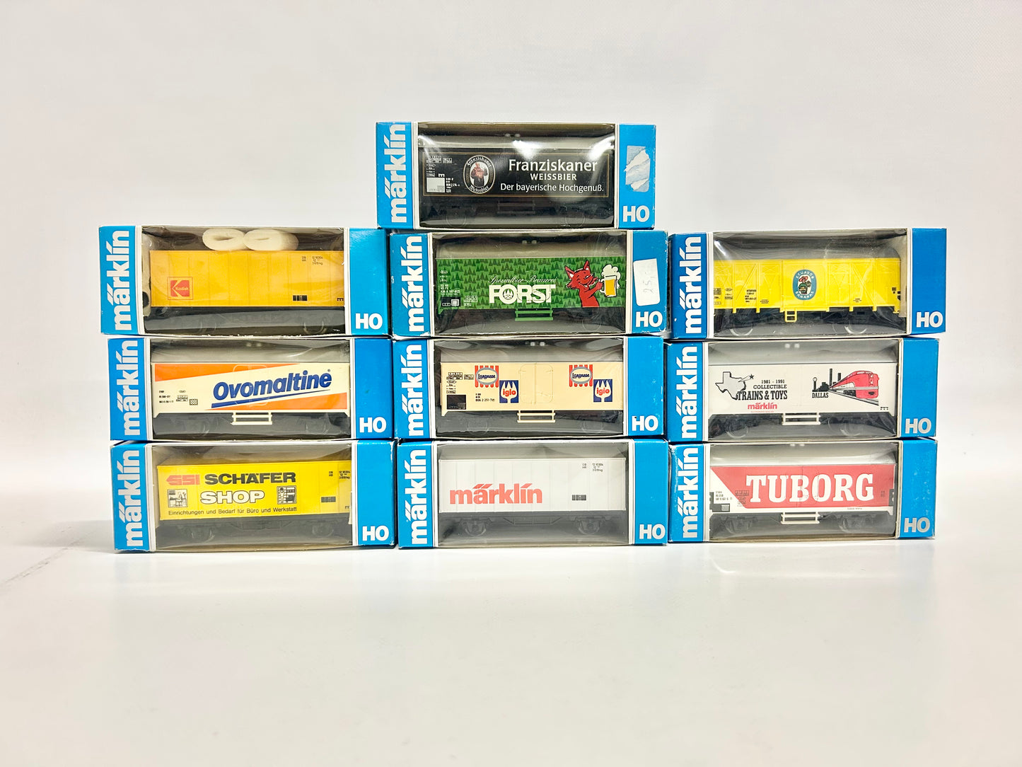 Märklin 10x Güterwagen Kühlwagen Werbewagen H0
