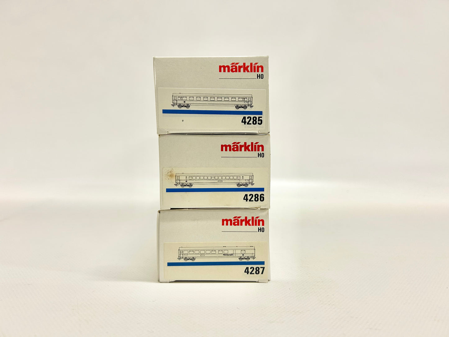 Märklin 4285 4286 4287 Schnellzugwagen Personenwagen DB AC H0