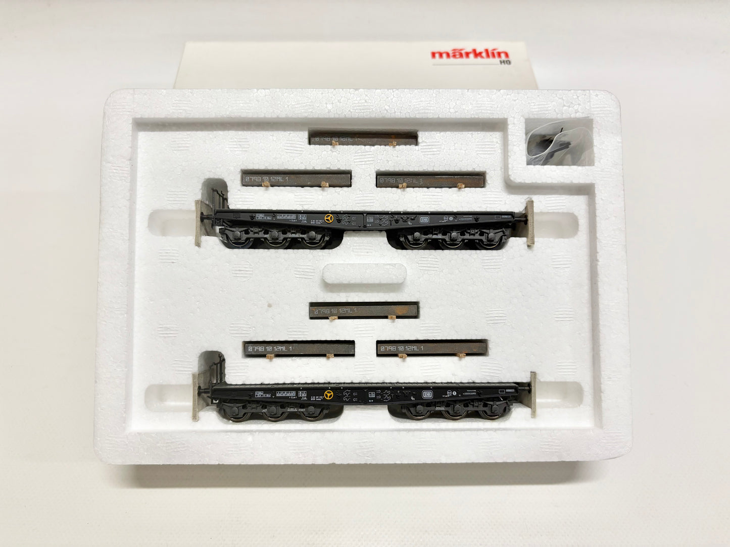 Märklin 48664 Wagen-Set "Stahlbrammen" Schwerlastwagen DB AC H0