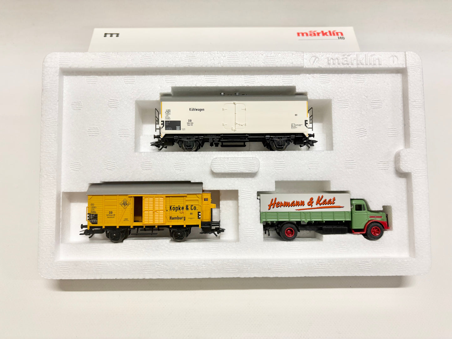 Märklin 47904 Wagen-Set "Kolonialwaren" Güterwagen DB AC H0