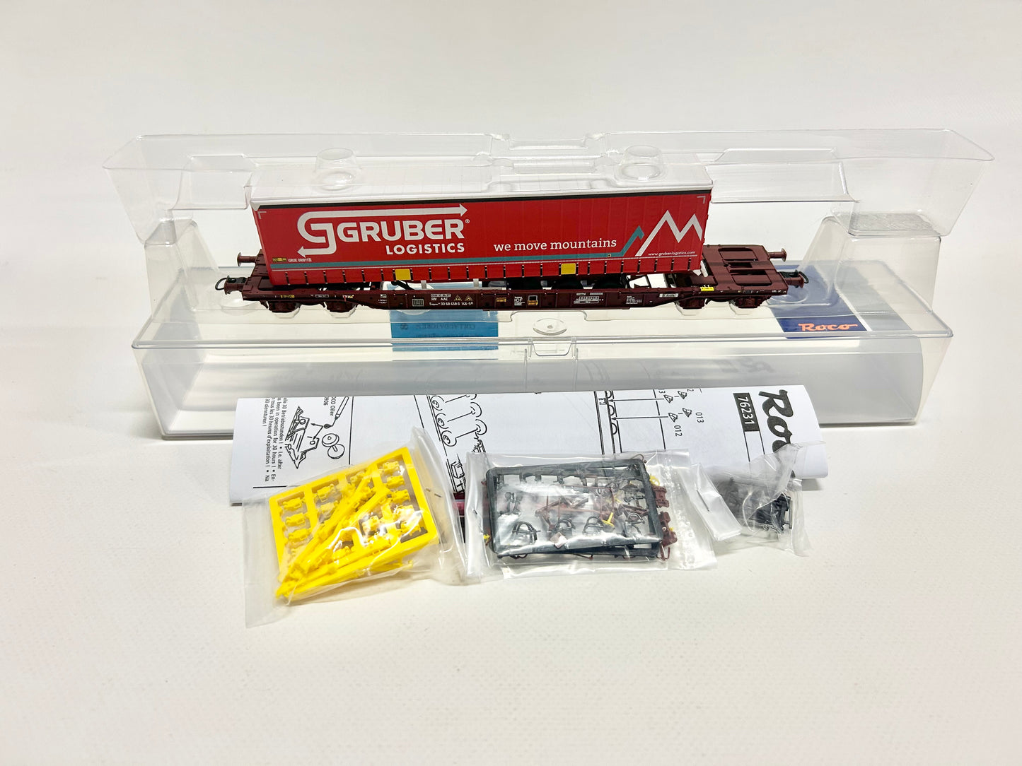 Roco 76231 Tragtaschenwagen Sdgmns Güterwagen H0