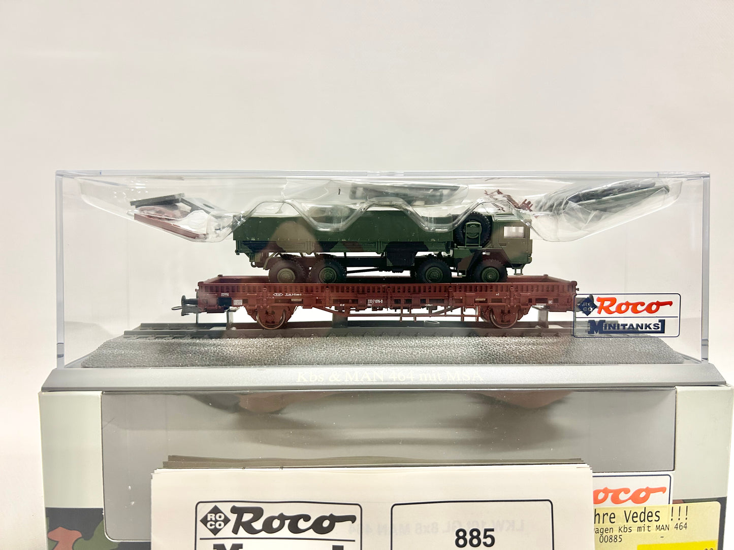 Roco Minitanks 841 845 883 885 826 Güterwagen beladen mit Militärfahrzeugen H0