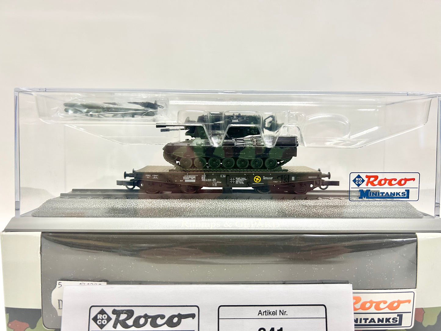 Roco Minitanks 841 845 883 885 826 Güterwagen beladen mit Militärfahrzeugen H0