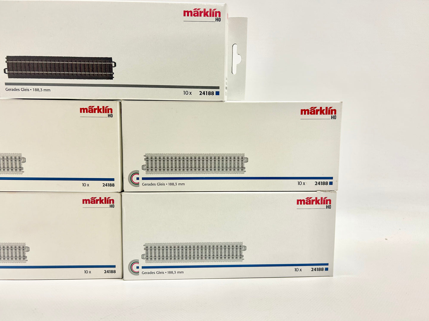 Märklin 5x 24188 C-Gleise Konvolut H0