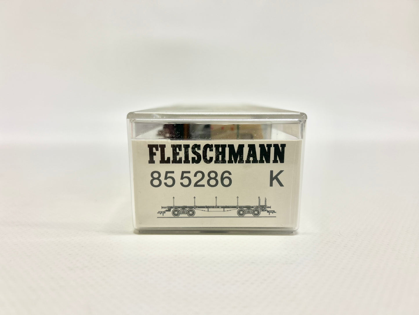 Fleischmann 855286K Flachwagen mit Omnibus Güterwagen DB DC H0
