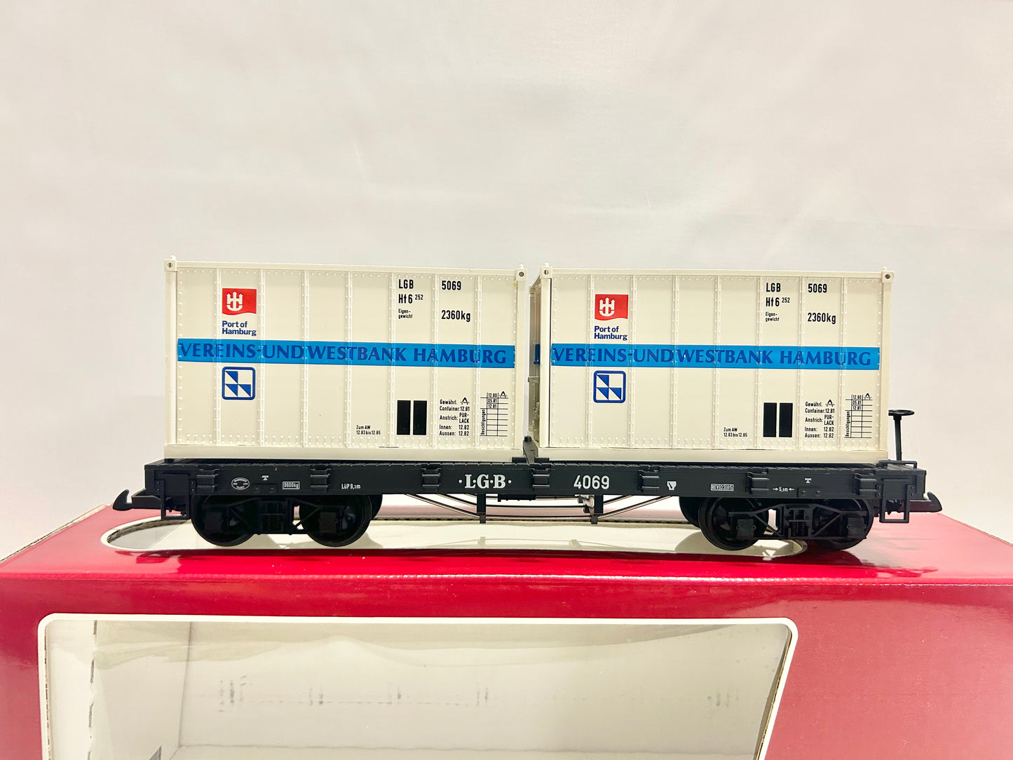 LGB 4069 Containerwagen Güterwagen Gartenbahn Spur G