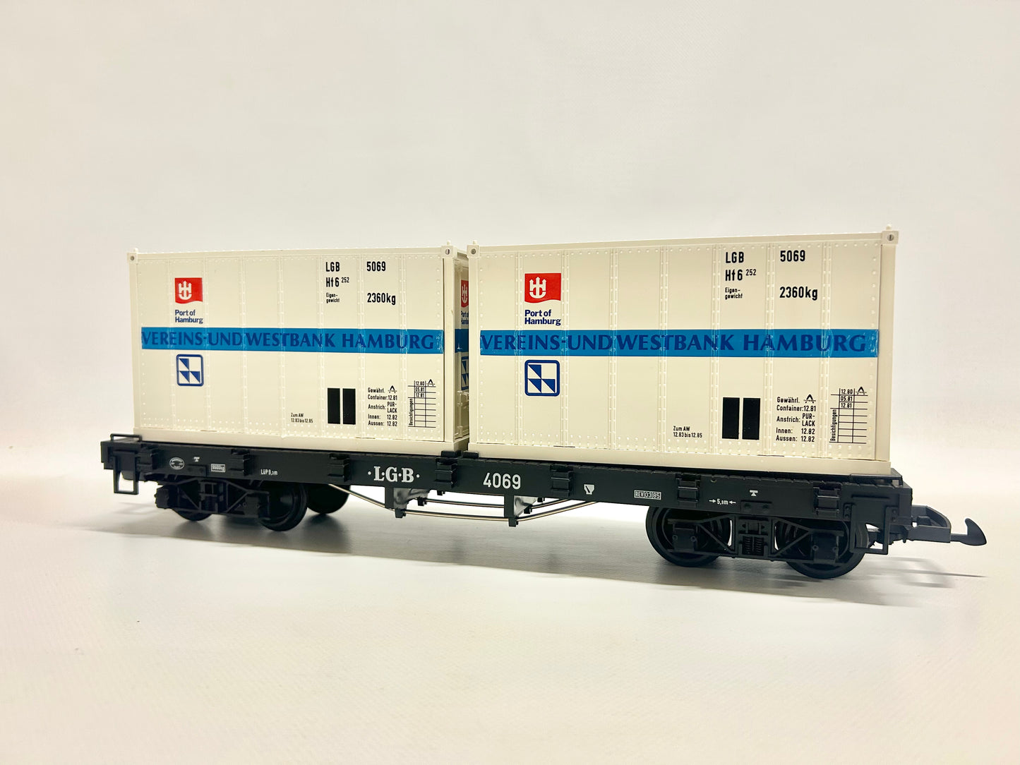 LGB 4069 Containerwagen Güterwagen Gartenbahn Spur G