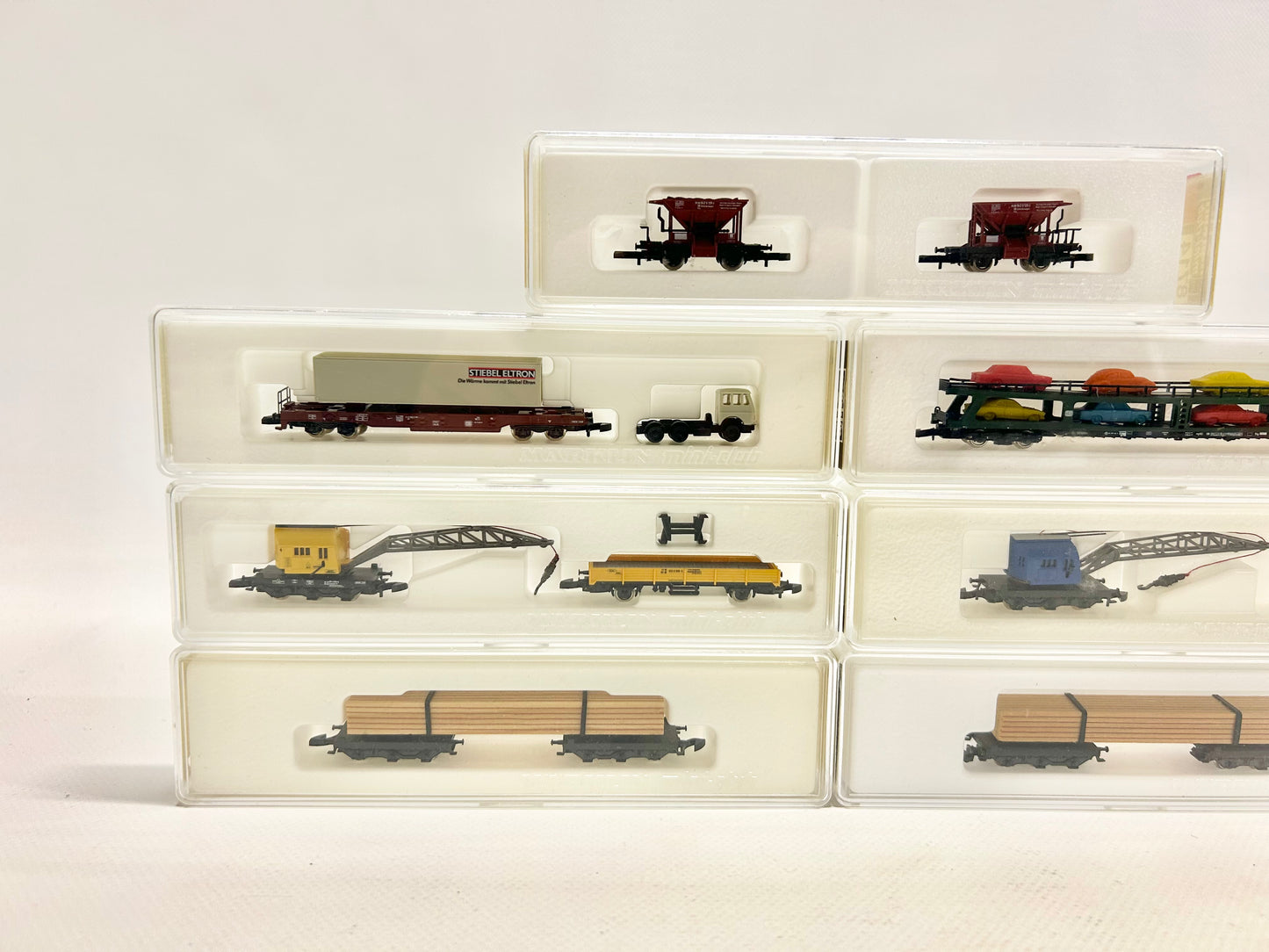 Märklin Mini Club 7x Güterwagen Konvolut 8730 8662 8714 usw. DB Spur Z
