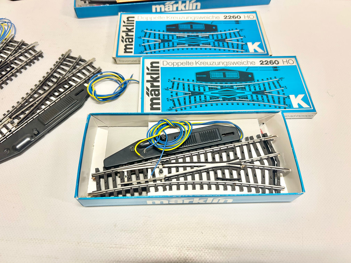 Märklin K-Gleis Weichen Konvolut 2267 2260 2262 AC H0