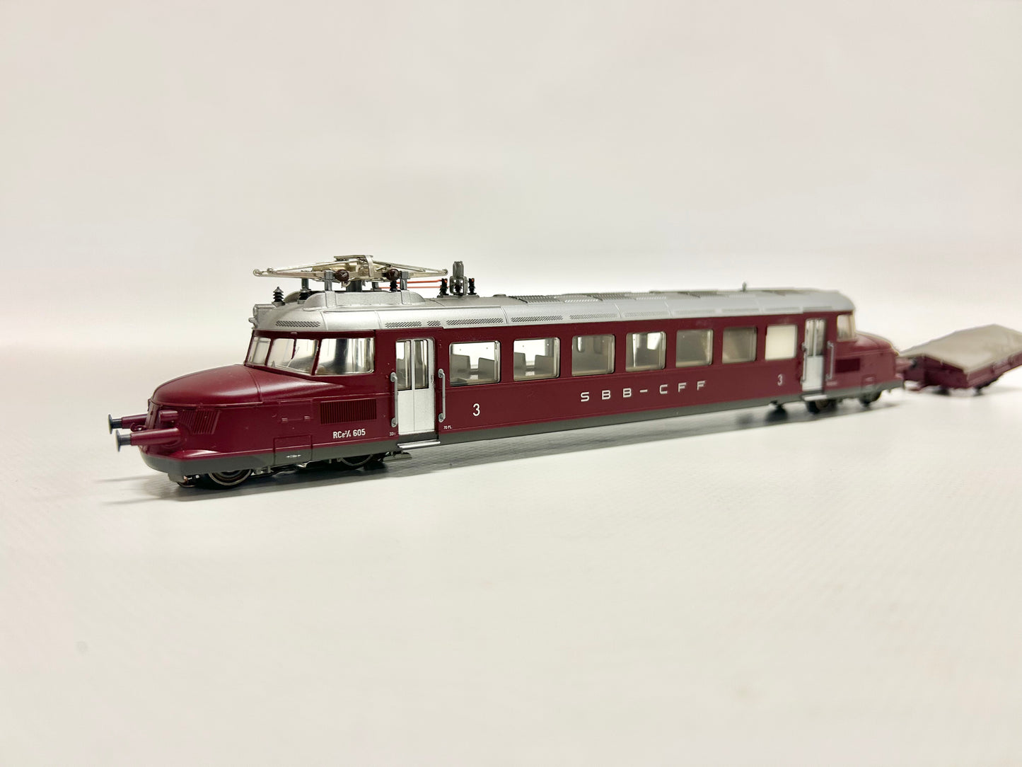 Märklin 33865 Digital RBe 2/4 Triebwagen "Roter Pfeil" mit Anhänger H0