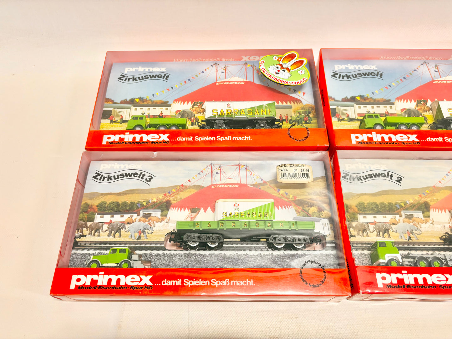 Primex 4584 4585 4586 *ungeöffnet* Wagen-Sets Zirkus Sarrasani DB AC H0