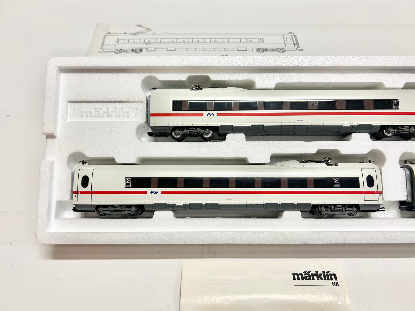 Märklin 43749 Wagen-Set Ergänzungswagen ICE 3 NS H0