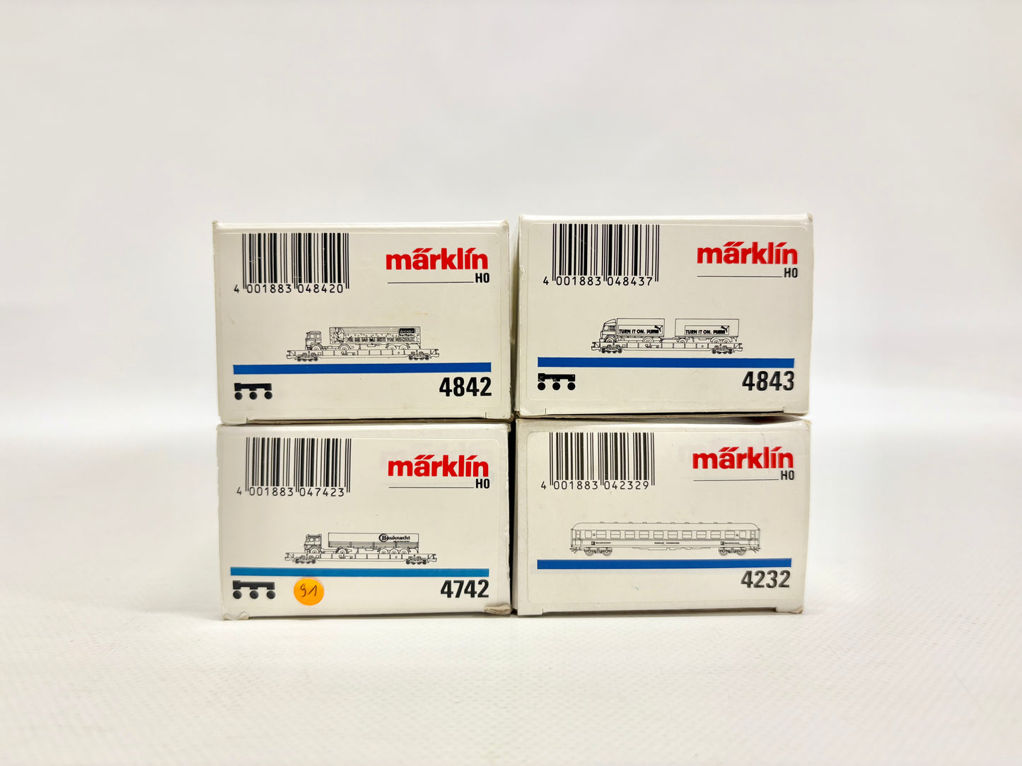 Märklin 4842 4843 4742 4232 Rollende Landstraße DB AC H0