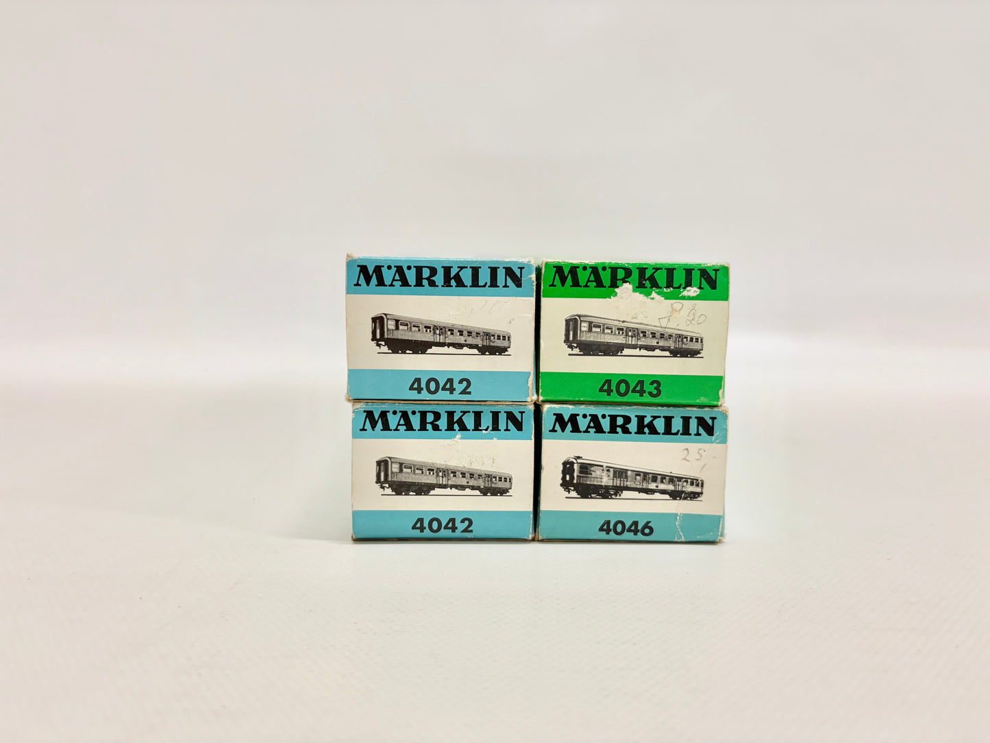 Märklin 4042 4043 4046 Wagen-Set Silberlinge Nahverkehrswagen DB AC H0