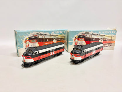 Märklin 3062 + 4062 Diesellok F7 New Heaven a+B-Unit USA AC H0