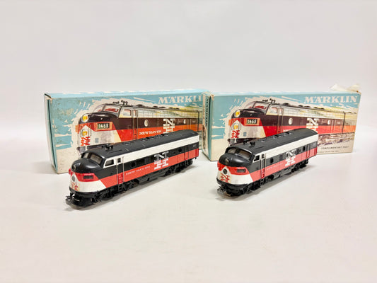 Märklin 3062 + 4062 Diesellok F7 New Heaven a+B-Unit USA AC H0
