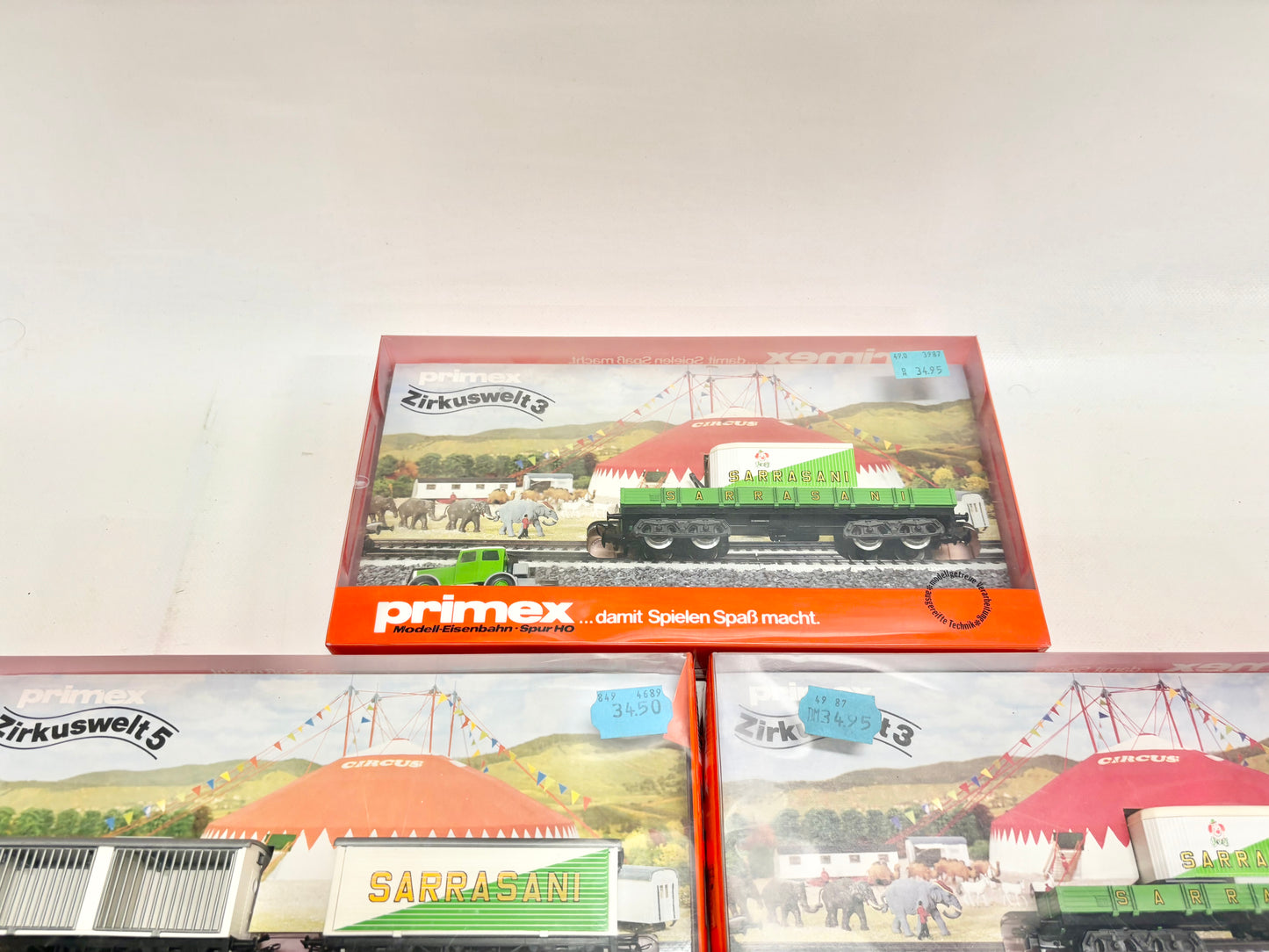 Primex 4590 4586 Wagen-Sets Zirkus Sarrasani DB AC H0