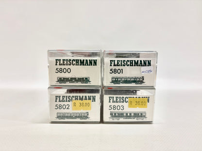 Fleischmann 5800 5801 5802 5903 4x Personenwagen Abeitlwagen K.P.E.V. H0