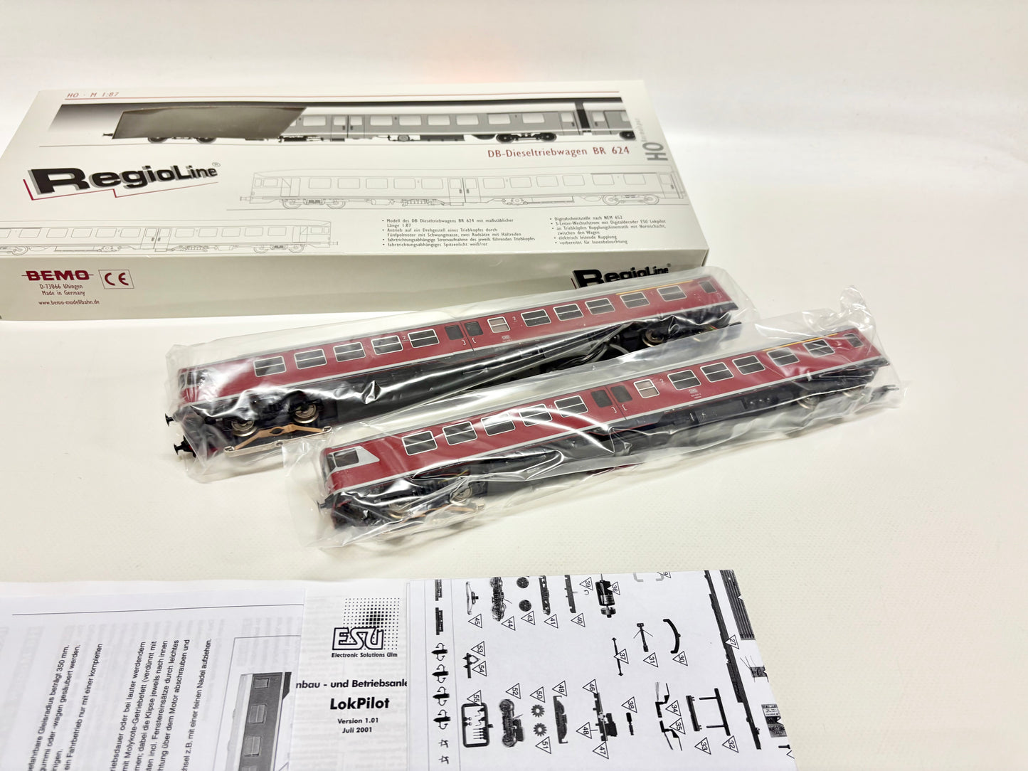 Bemo 1520 810 Digital Dieseltriebwagen Br 624 DB AC H0