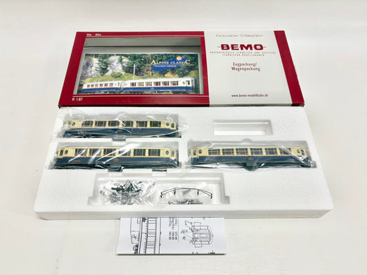 Bemo 7272 120 Wagen-Set Salonwagen "Alpine Classic Pullman Express" RhB H0m