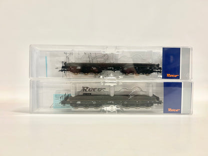 Roco 2x 76758 Schwerlastwagen Sas DC H0