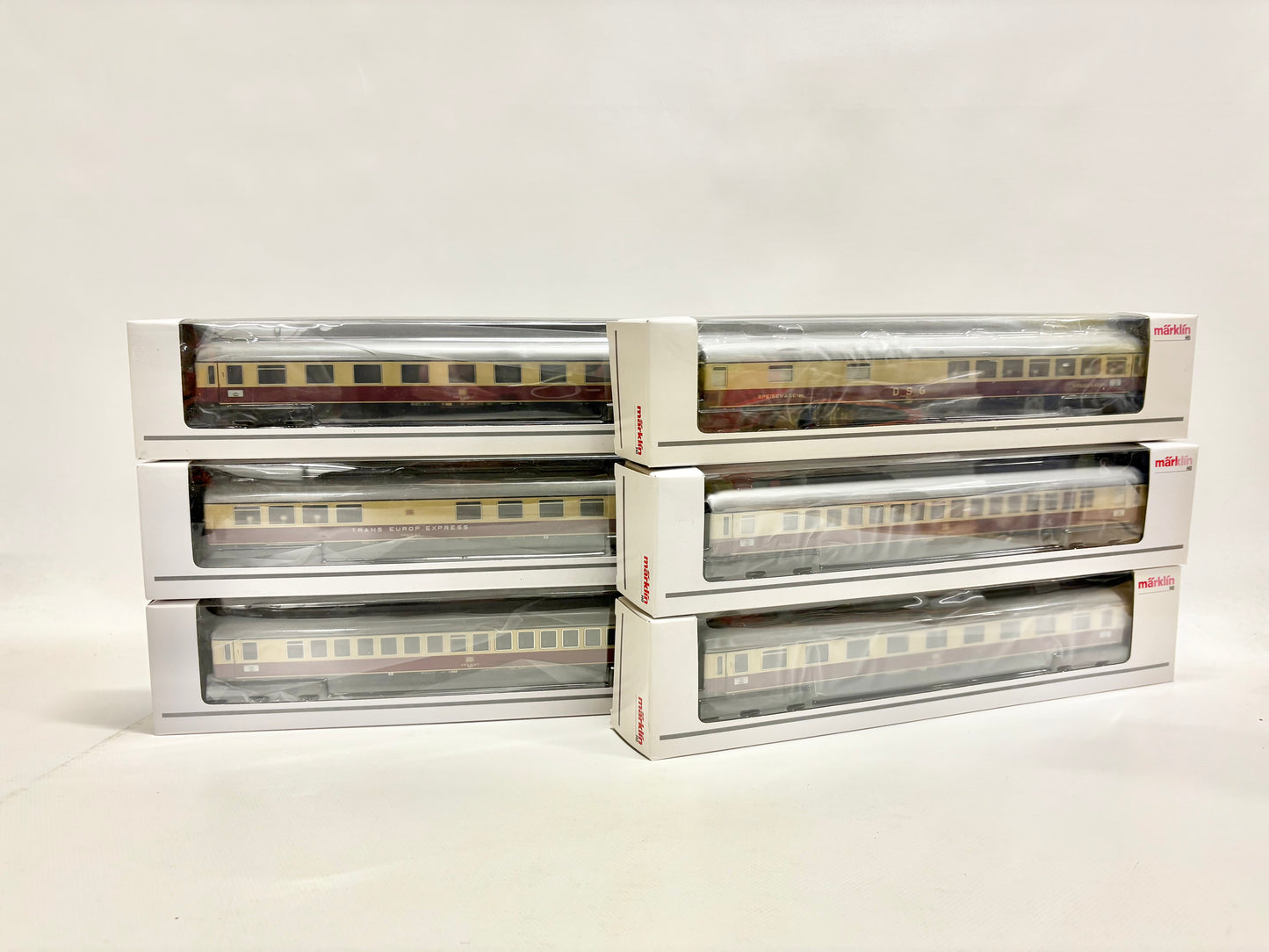 Märklin 00776 6x Personenwagen "Blauer Enzian" DB AC H0