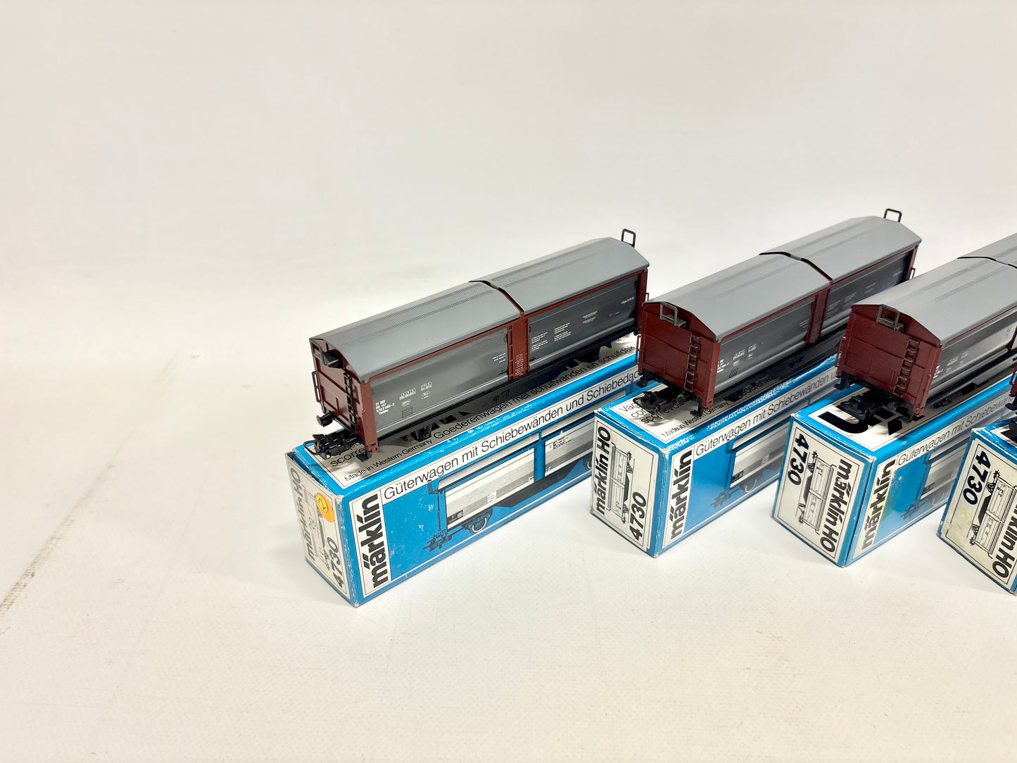 Märklin 4370 4x Schiebewandwagen Güterwagen DB AC H0