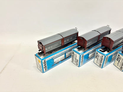 Märklin 4370 4x Schiebewandwagen Güterwagen DB AC H0
