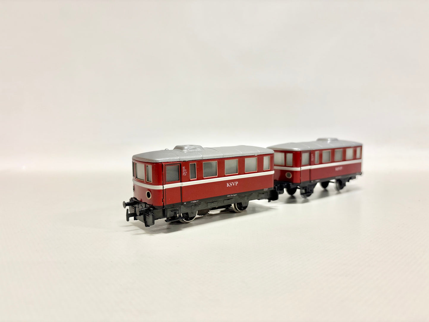 Primex 3018 Dieseltriebwagen Schienenbus KSVP mit Beiwagen AC H0