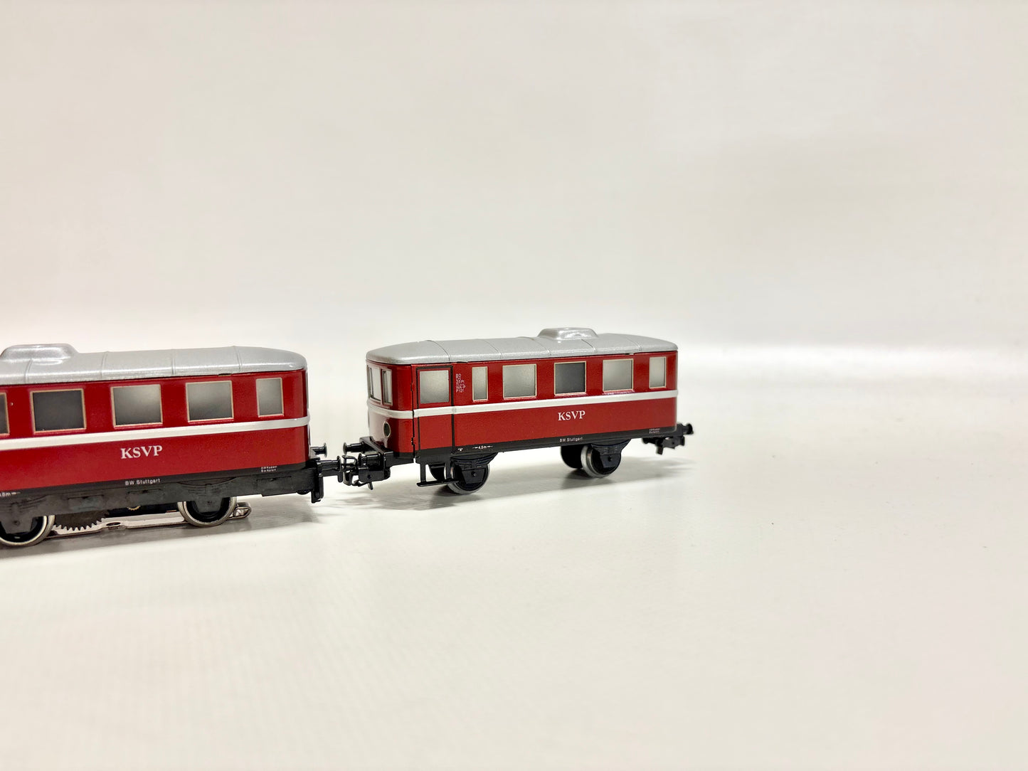 Primex 3018 Dieseltriebwagen Schienenbus KSVP mit Beiwagen AC H0
