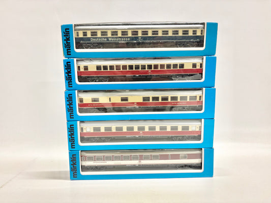 Märklin 4094 4097 4176 4096 4098 5x Personenwagen Schnellzug DB AC H0