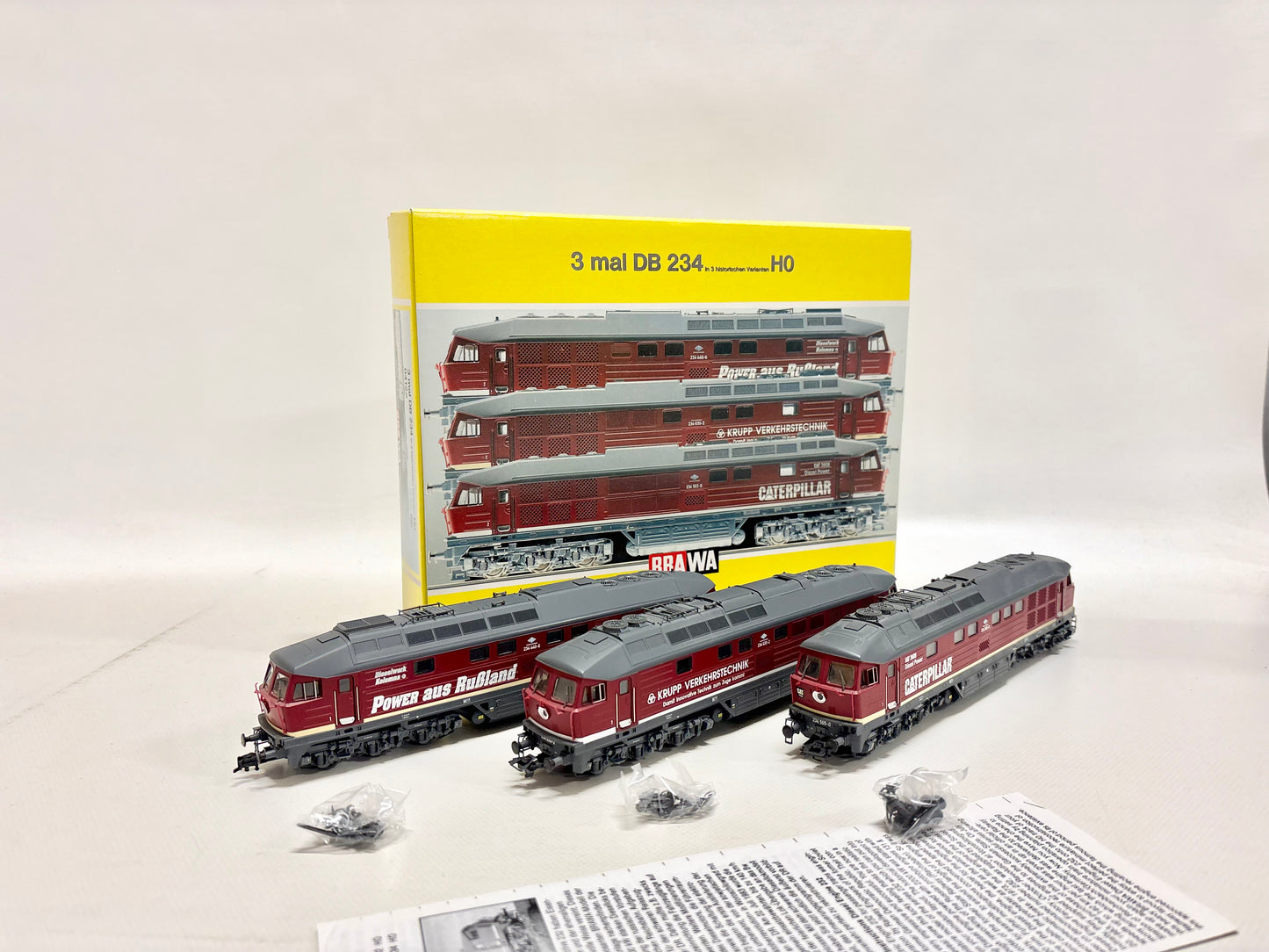Brawa 0412 DSS Diesellokomotiven-Set Br 234 "Ludmilla" DB DR DC H0