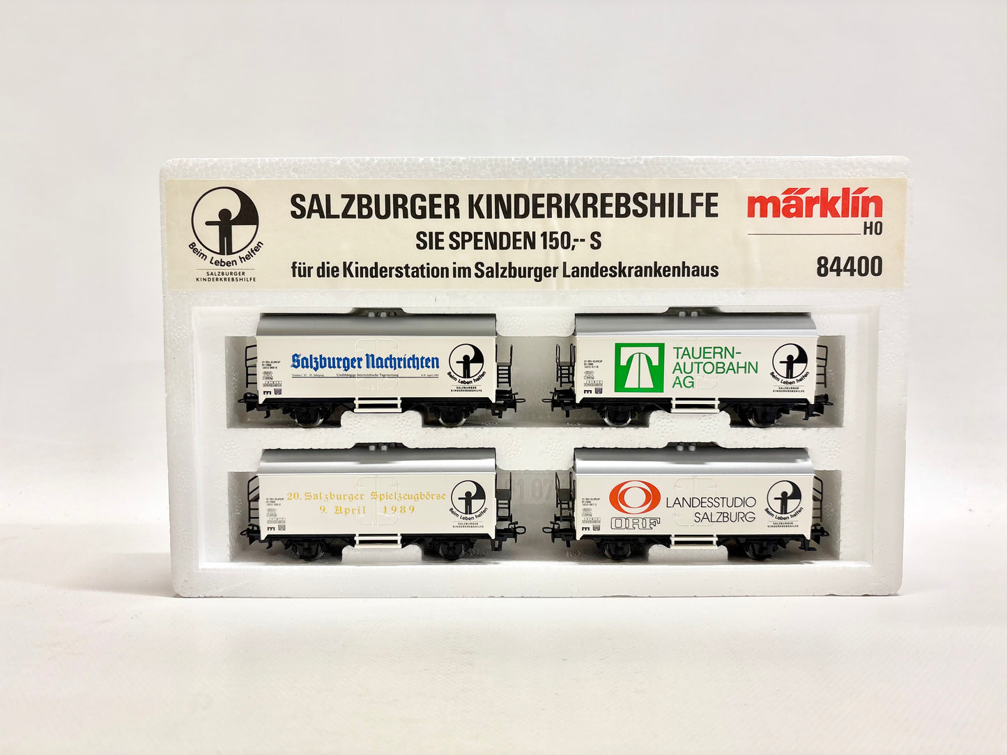 Märklin 84400 Wagen-Set Salzburger Kinderkrebshilfe DB AC H0