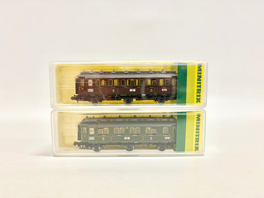 Minitrix 3161 & 3160 Personenwagen Spur N