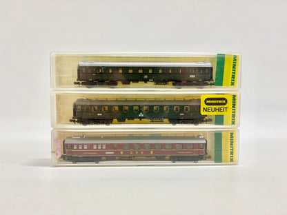 Minitrix 3154 13624 3153 Schnellzugwagen Personenwagen Spur N