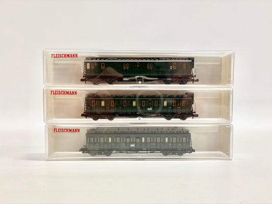 Fleischmann Piccolo 8085 8087 8088 Abteilwagen Spur N