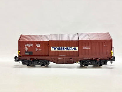 Märklin 85878 Teleskophaubenwagen Thyssenstahl Güterwagen DB Spur 1