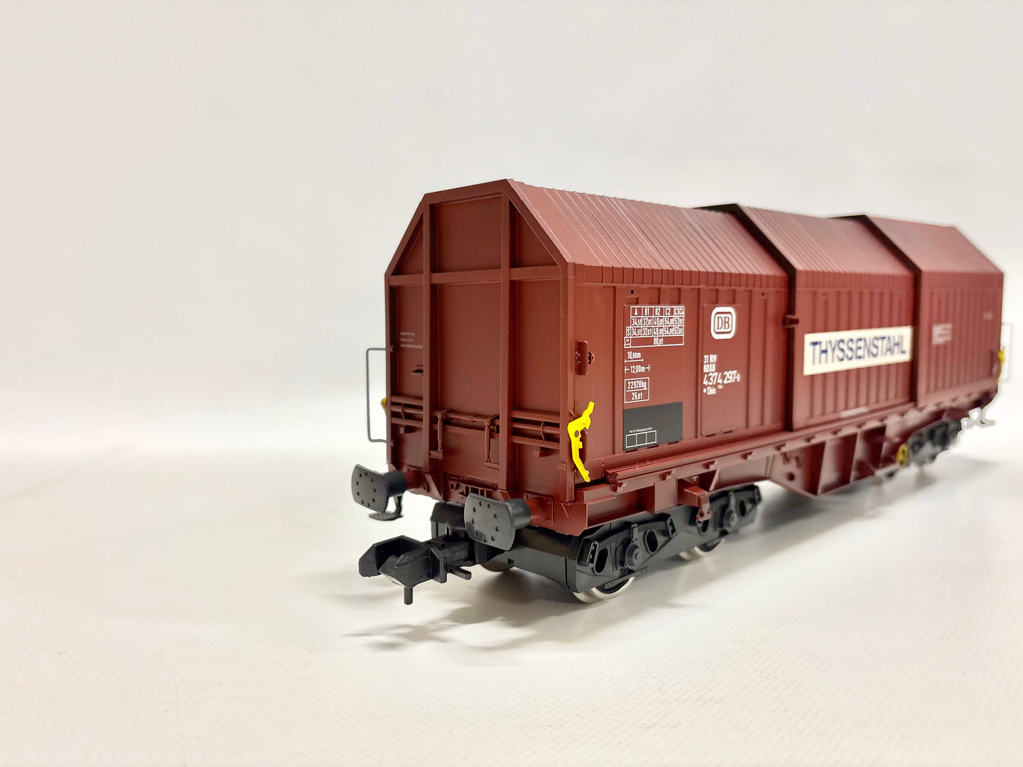 Märklin 85878 Teleskophaubenwagen Thyssenstahl Güterwagen DB Spur 1