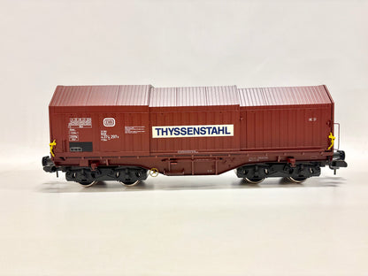 Märklin 85878 Teleskophaubenwagen Thyssenstahl Güterwagen DB Spur 1