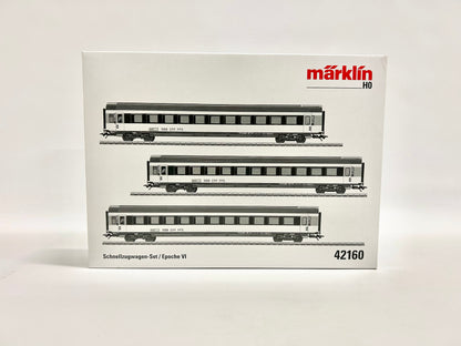 Märklin 42160 Wagen-Set, Eilzugwagen der SBB, Personenwagen, H0, OVP, TOP