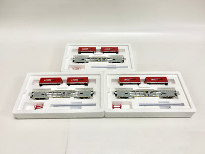 Märklin 47070 Wagen-Set, Containerwagen-Set "Crossrail" Güterwagen, H0, OVP, TOP
