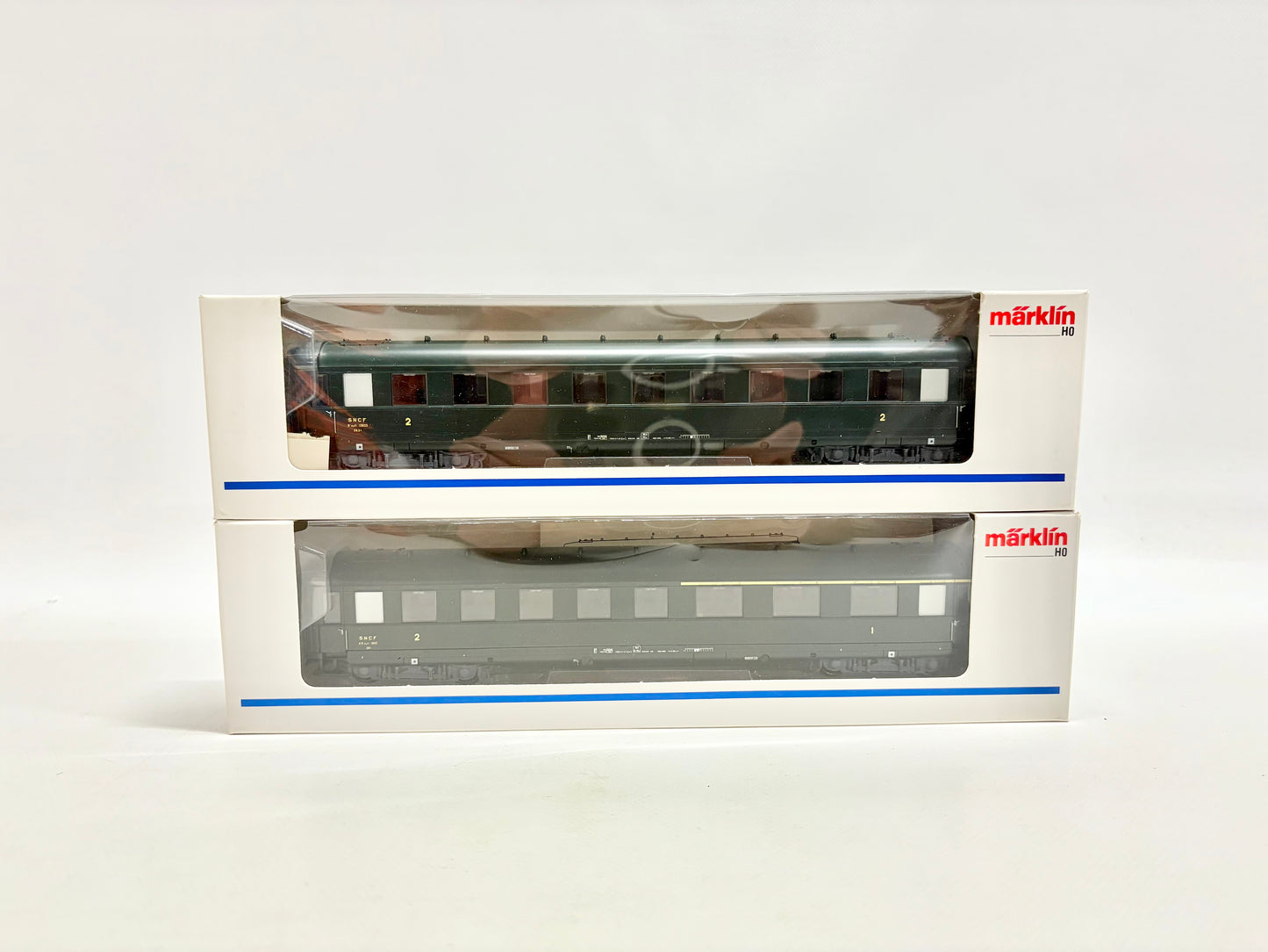 Märklin 43228 43218 Schürzenwagen Personenwagen SNCF AC H0