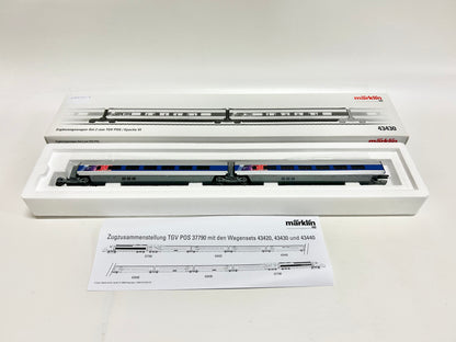 Märklin 43440 Ergänzungswagen-Set zu TGV 37790, H0, OVP, TOP